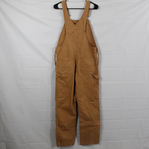 Carhartt Overalls Womens XS Brown Loose Fit Duck Canvas Bib Workwear Carpenter - Picture 7 of 12